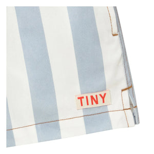 Tinycottons - Pantalones cortos de sarga a rayas | Azul