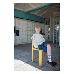 Repose AMS - Pantalón corto jogger de algodón orgánico | Azul Oscuro