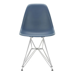 Vitra - Silla de plástico DSR - base cromada - Charles & Ray Eames | Azul marino