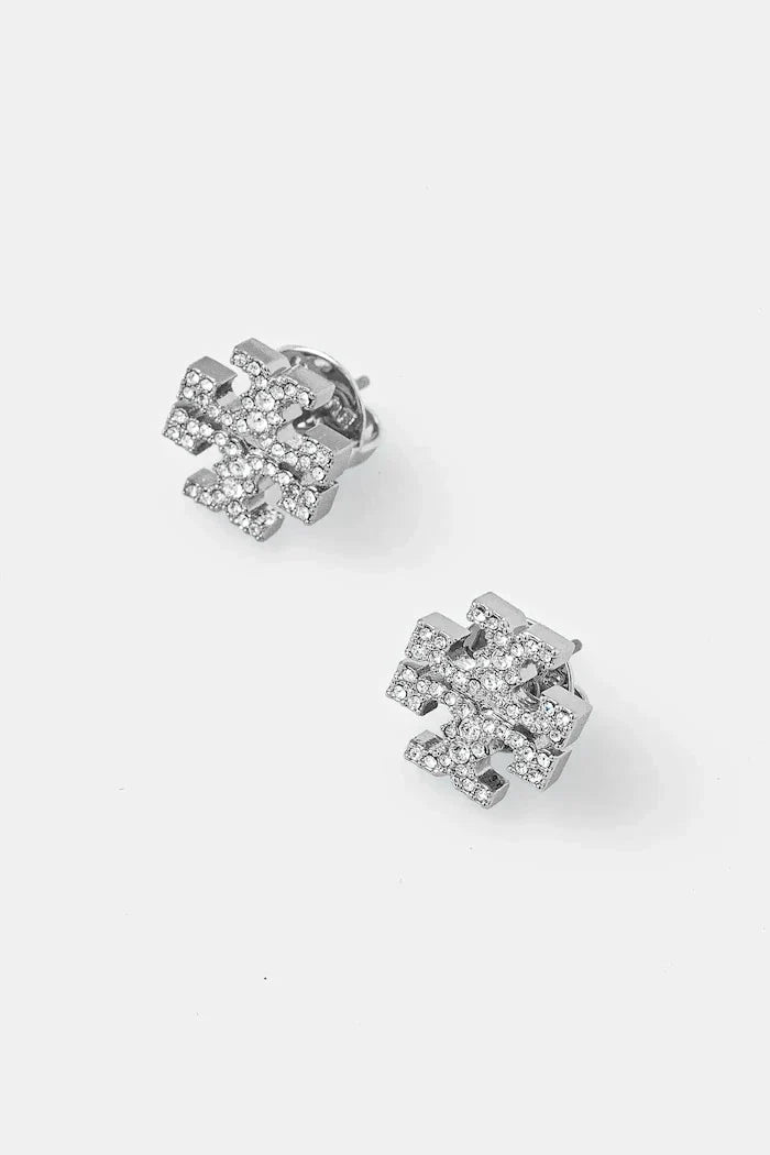 Pendientes Kira Pave Stud de Tory Burch