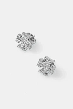 Pendientes Kira Pave Stud de Tory Burch