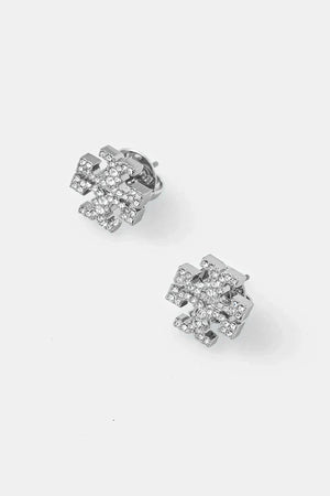Pendientes Kira Pave Stud de Tory Burch