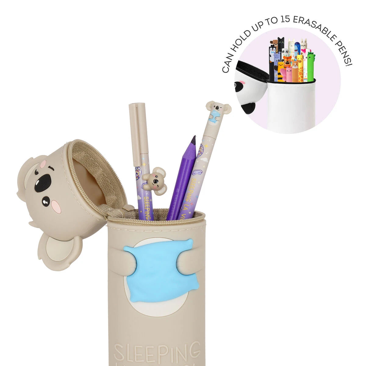Legami - Koala "Sleeping la Vida Loca" Estuche de Silicona 2-en-1 - Kawaii