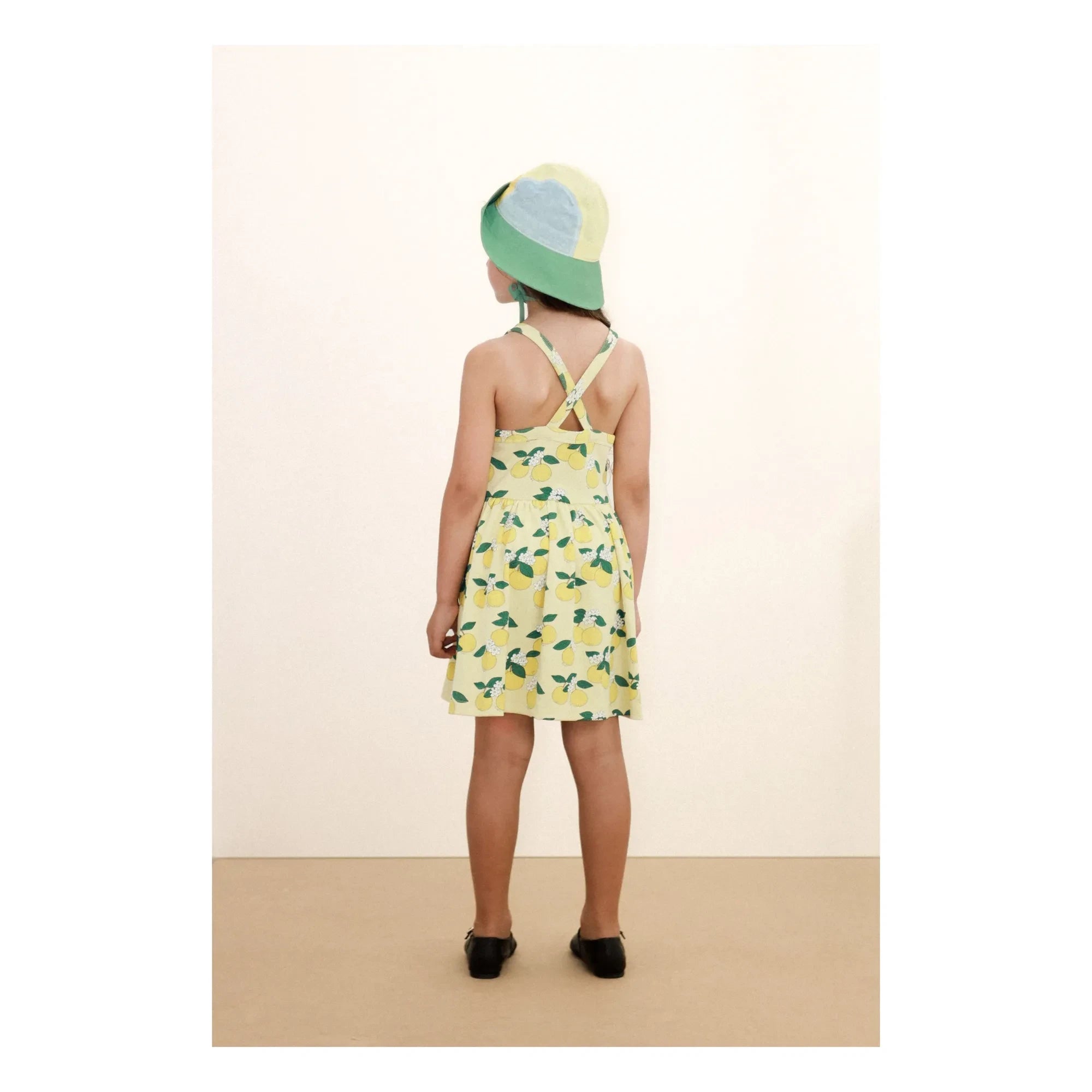 Tinycottons - Vestido naranja de algodón orgánico | Amarillo pálido
