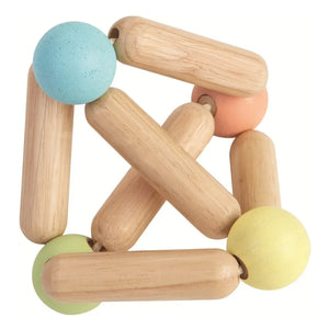 Plan Toys - Sonajero triangular de colores pastel