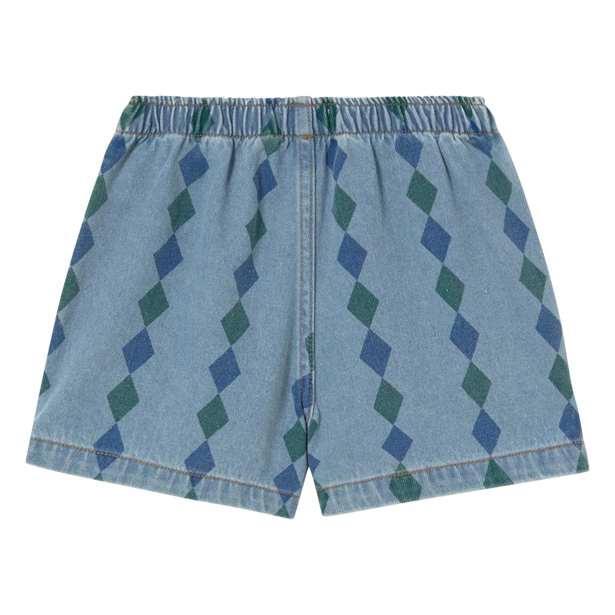 Tinycottons - Pantalones cortos vaqueros Losange | Azul