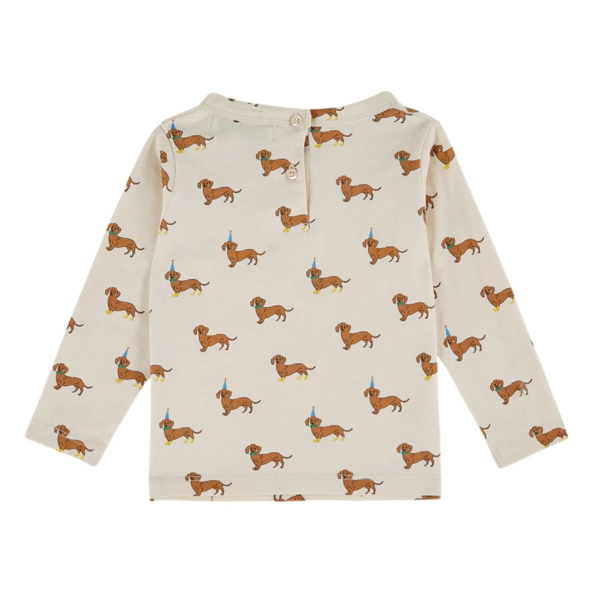 Emile et Ida - Camisetas de algodón orgánico con perros | Crudo