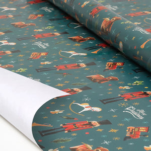 Legami - Papel de Regalo de Navidad - Cascanueces