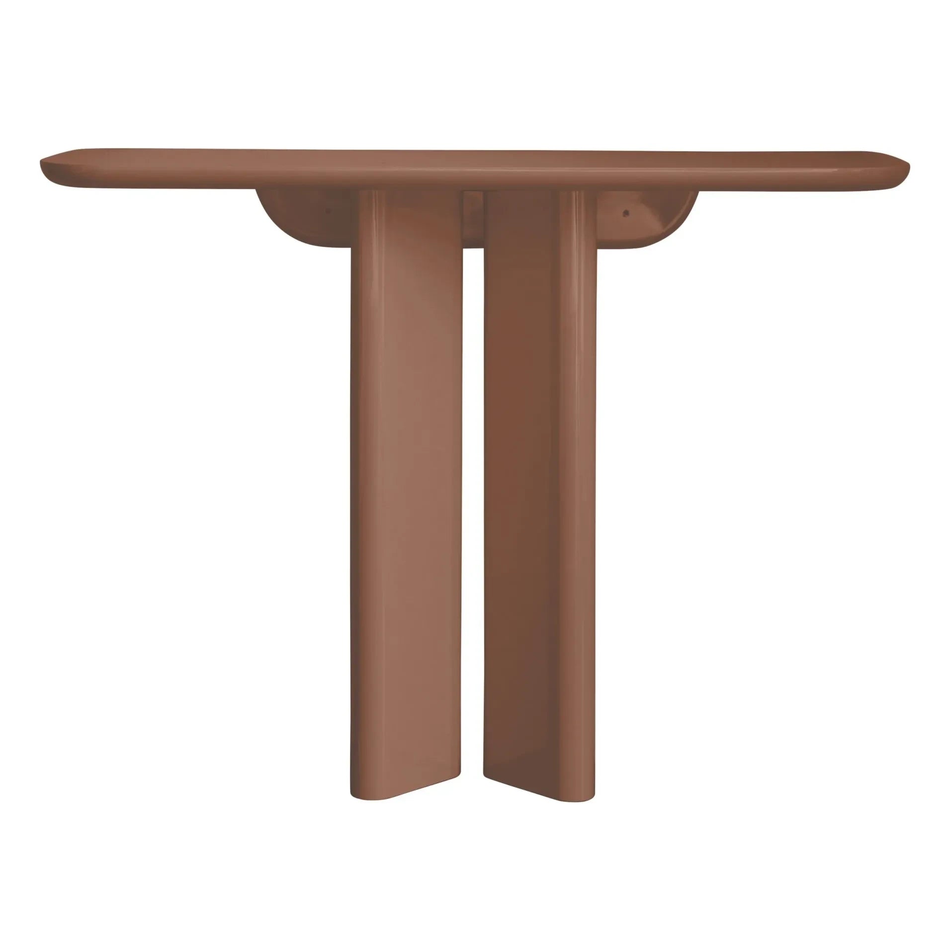 Gabrielle Paris - Consola de madera encerada Lou | Cranberry