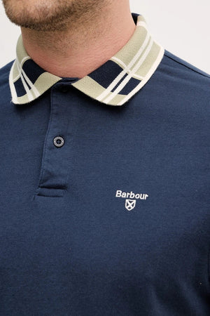 Camiseta de Algodón Callington para Hombre con Cuello Barbour