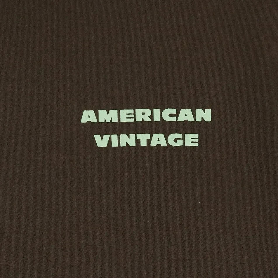 American Vintage - Camiseta con logo Fizvalley | Marrón