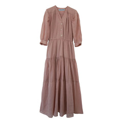 THEAVANT - Vestido de Gasa Joana Pamuk | Beige