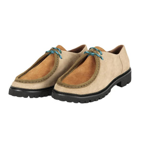 Bobo Choses - Zapatos de cuero Wallabees con bloques de color | Beige