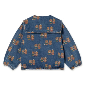 Tinycottons - Tea Room Denim Ceket | Mavi