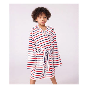 Petit Bateau - Albornoz a rayas | Blanco