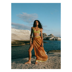 Soleil Soleil - Pareo cuadrado | Azul