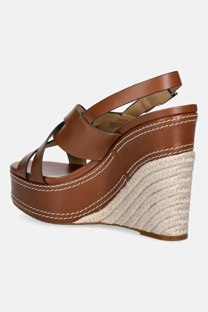 Sandalias de cuña de cuero Nora de MICHAEL Michael Kors