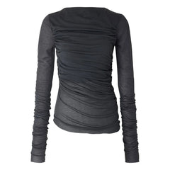 Soeur - Camiseta de algodón Gaya | Azul grisáceo
