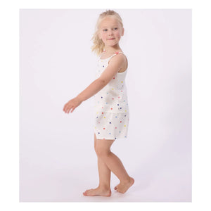 Petit Bateau - Camiseta corta de pijama estampada de corazones | Blanco