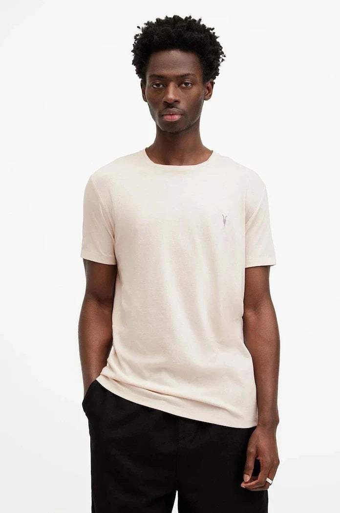 AllSaints - Camiseta Tonic de manga corta con cuello redondo