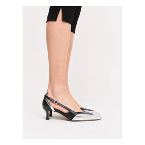 Socque Paris - Zapatos de tacón de piel Patti | Negro