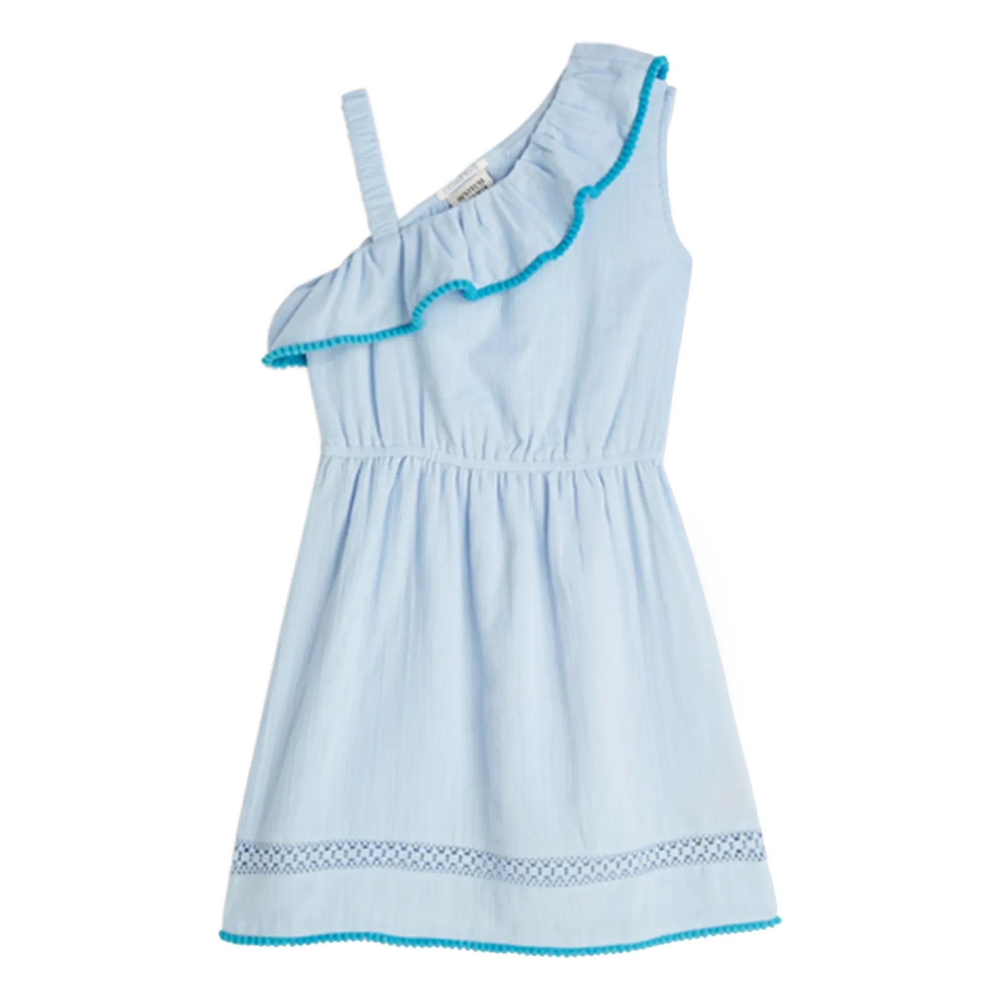 Scotch & Soda - Vestido asimétrico con volantes | Azul claro