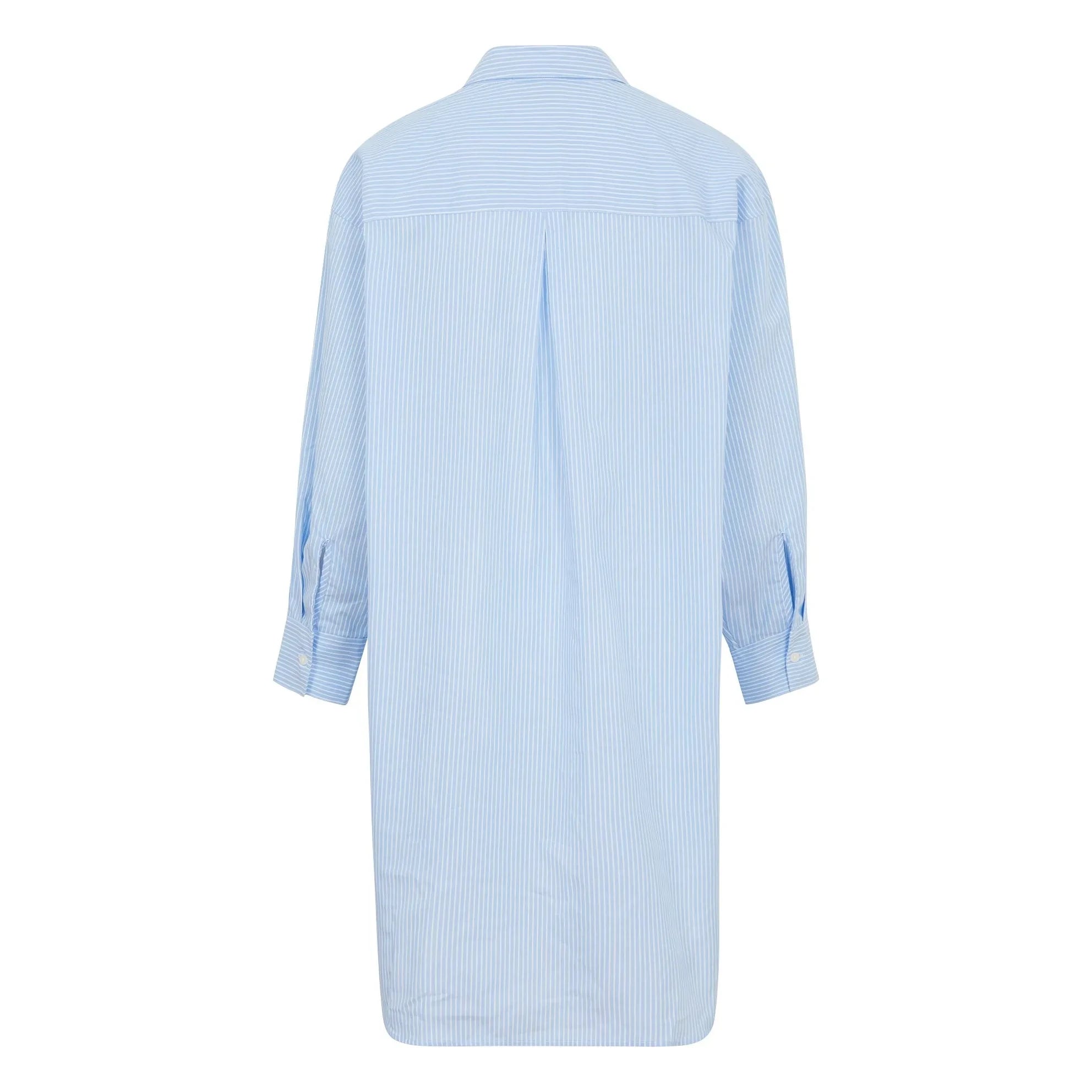 Smallable Woman - Vestido Camisero Rayado Lydie | Azul Claro