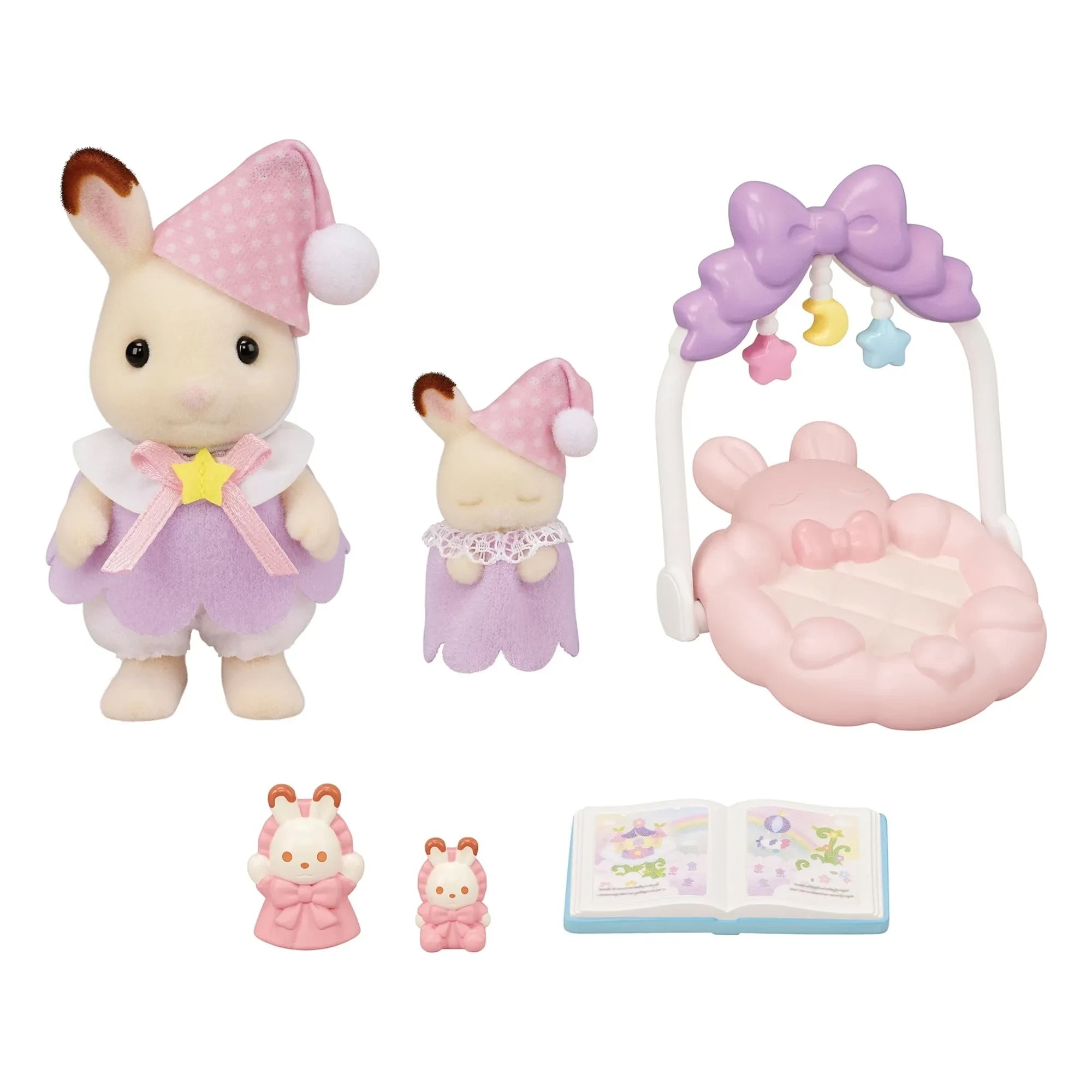 Sylvanian Families - La hora de dormir de las conejitas Chocolate