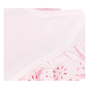 Petit Bateau - Camiseta con bordado inglés | Rosa