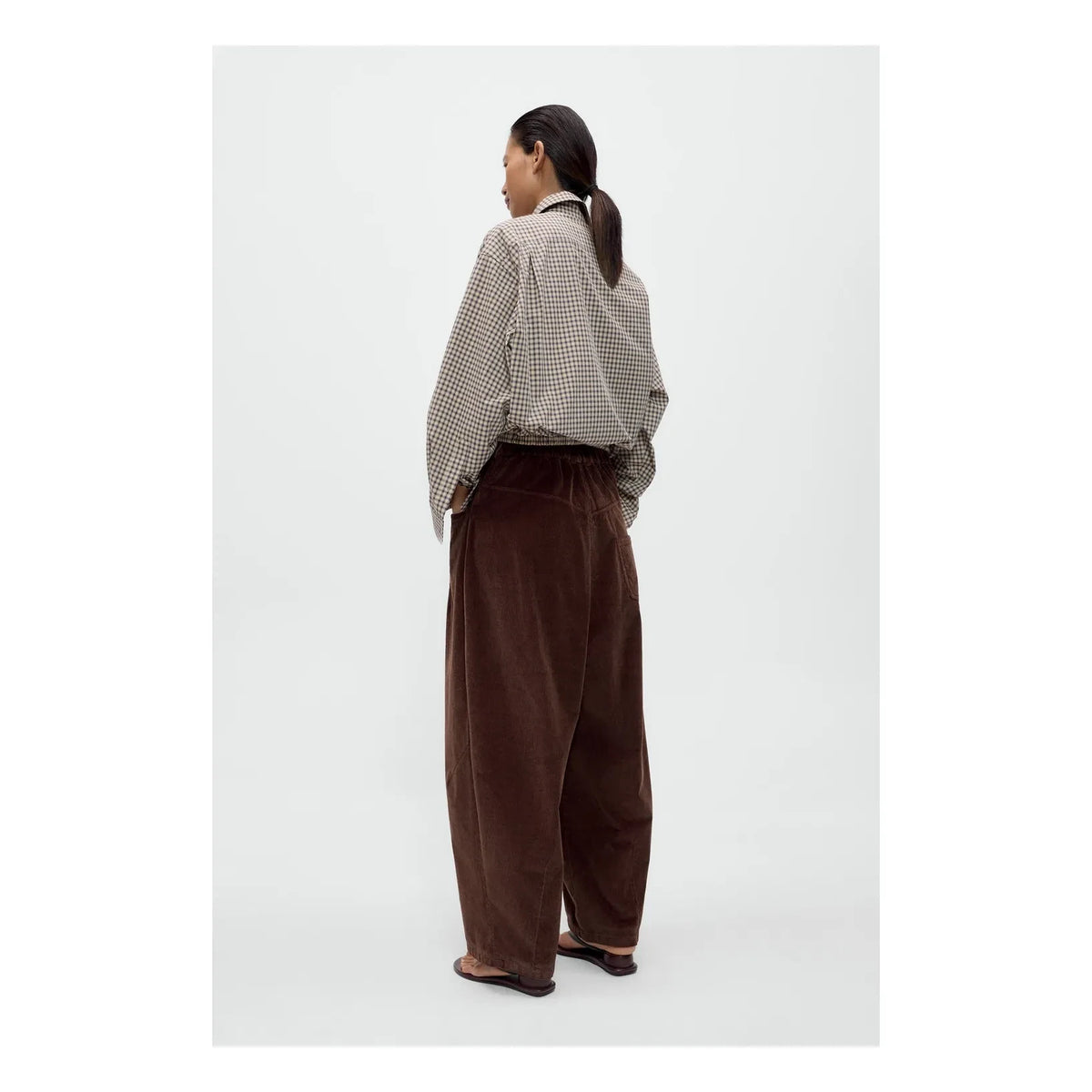 Cordera - Pantalón de Terciopelo con Ajuste Holgado | Marrón