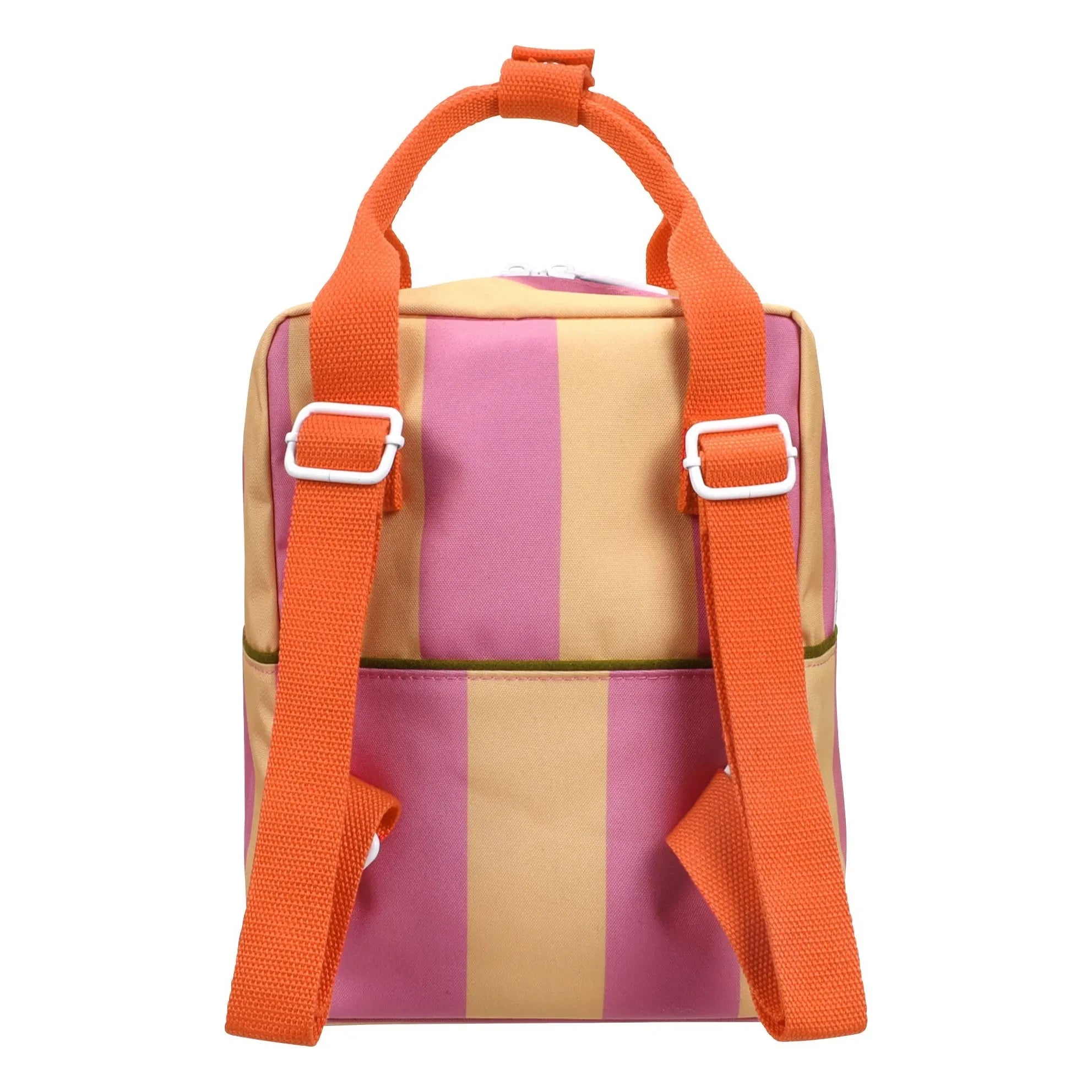 Sticky Lemon - Mochila a Rayas Pequeña | Rosa empolvado