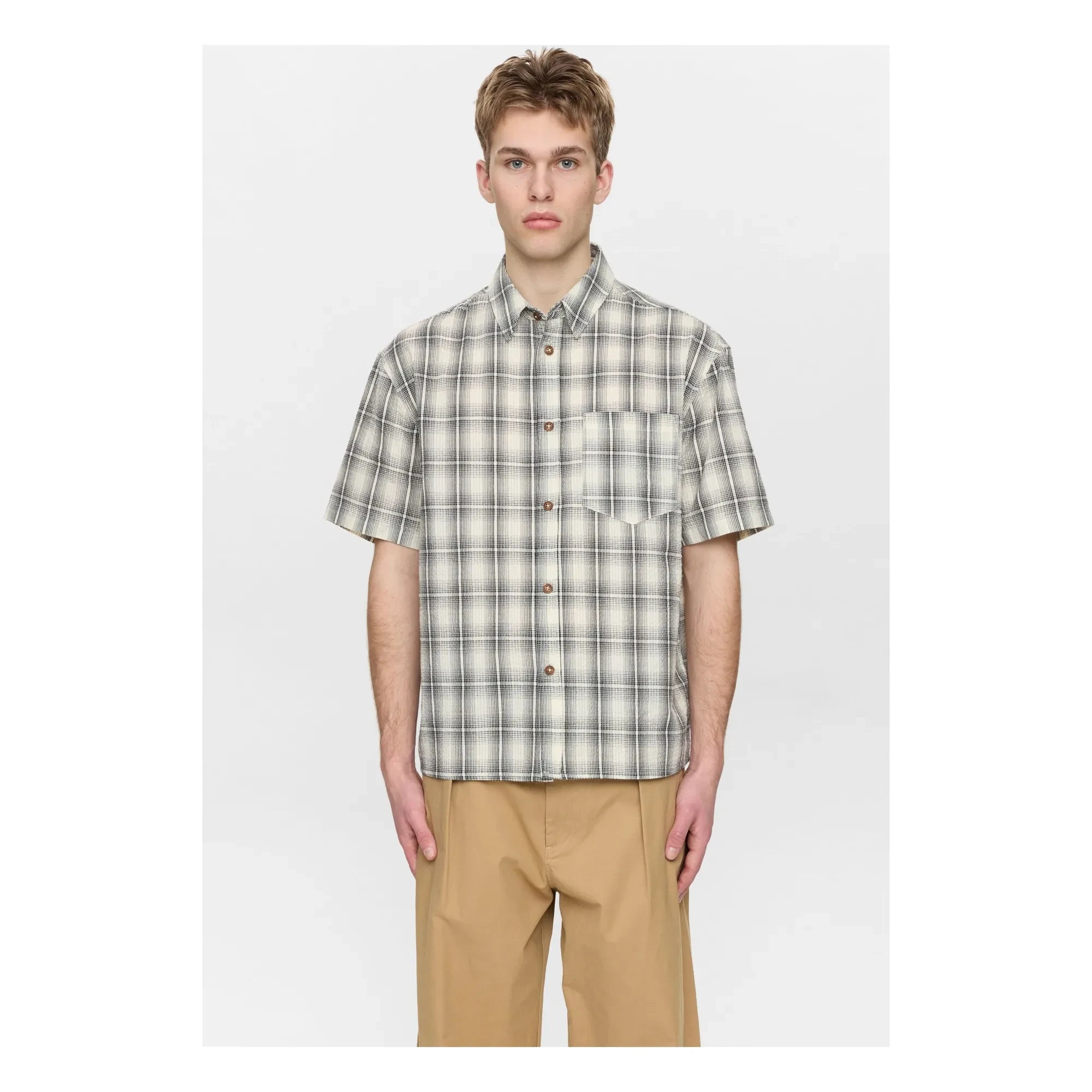 Anerkjendt - Camisa a cuadros Akotto | Gris