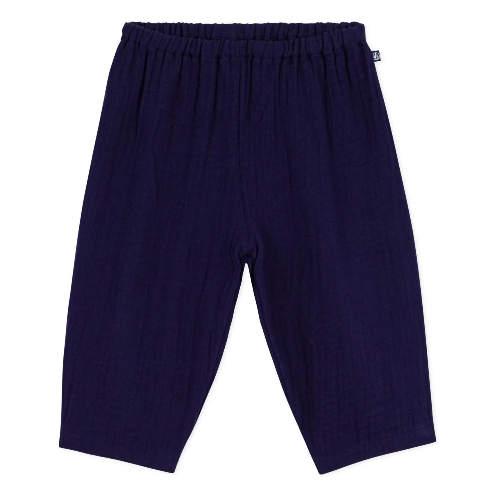 Petit Bateau - Pantalones de Gasa de Algodón Orgánico | Azul noche