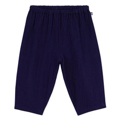 Petit Bateau - Pantalones de Gasa de Algodón Orgánico | Azul noche