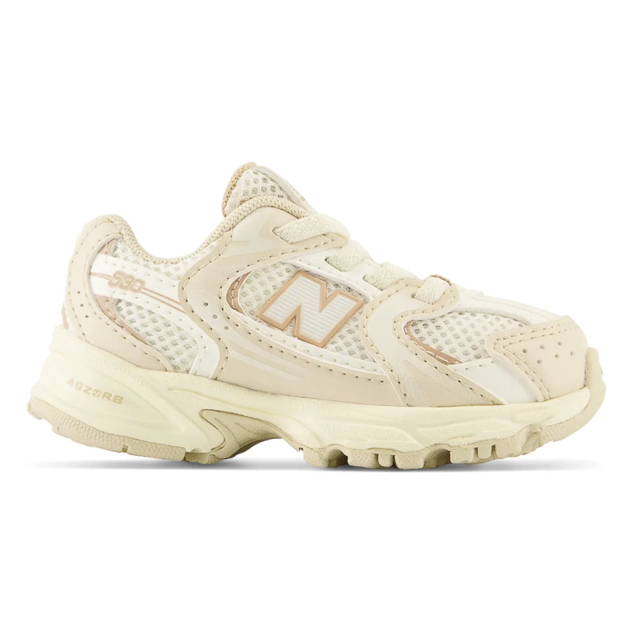 New Balance - Zapatillas deportivas con cordones elásticos 530 | Crema