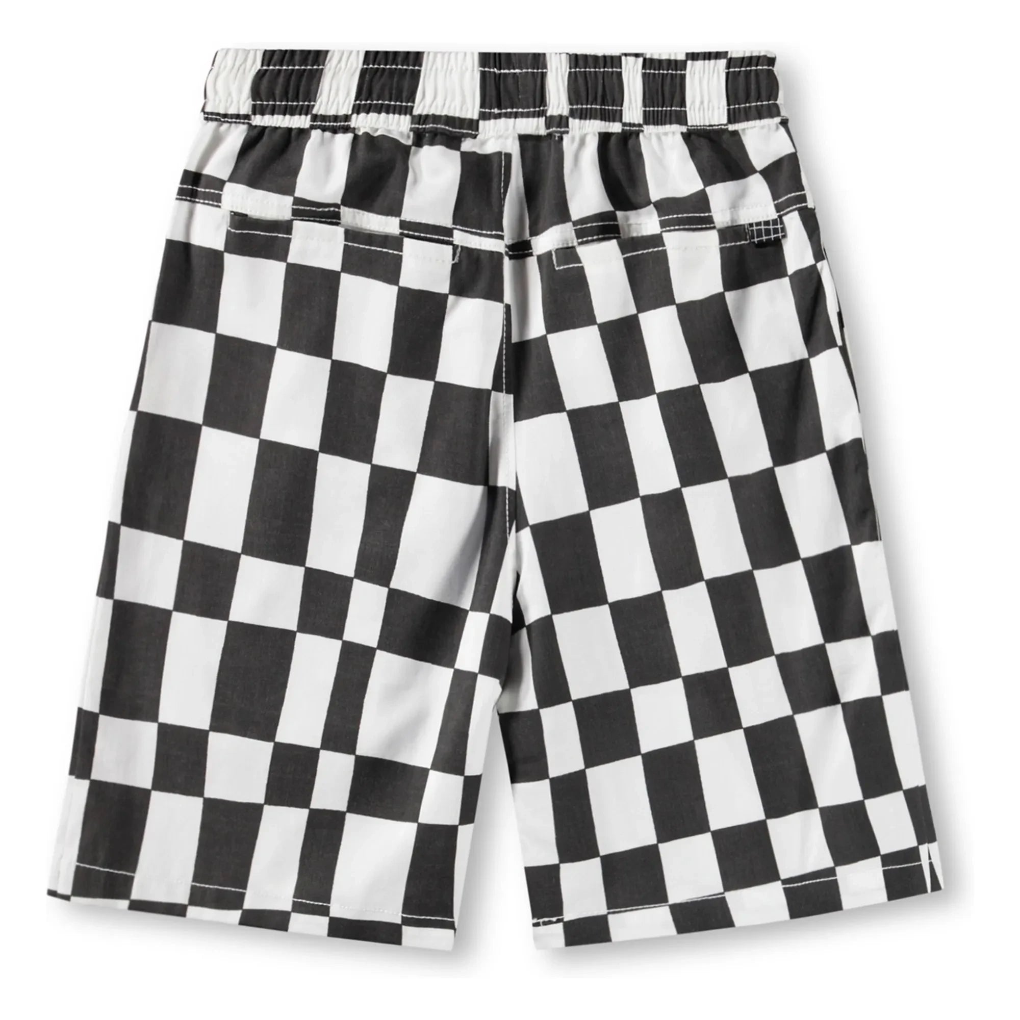 Molo - Pantalones cortos de algodón orgánico Arrow Damier | Negro