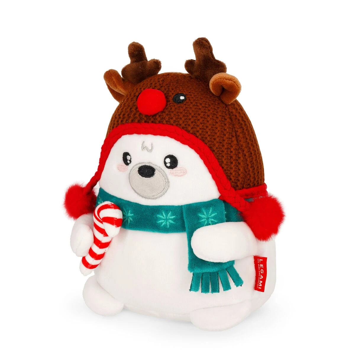 Legami - Oso Polar de Peluche de Navidad - ¡Mini Súper Suave!