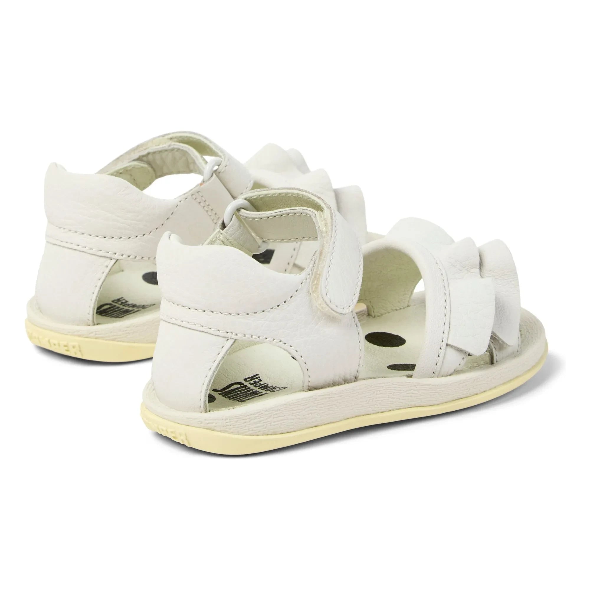 Camper - Sandalias con volantes Bicho Baby | Blanco
