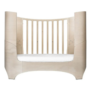 Leander - Cuna oval convertible con colchón Comfort+7, set completo | Caliza beis