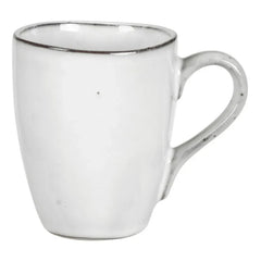 Broste Copenhagen - Taza de gres Nordic Sand con asa | Gris claro