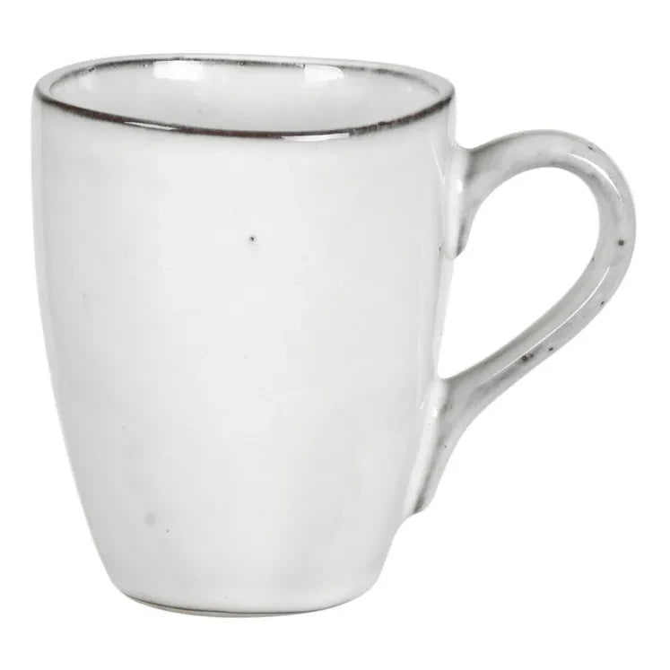 Broste Copenhagen - Taza de gres Nordic Sand con asa | Gris claro