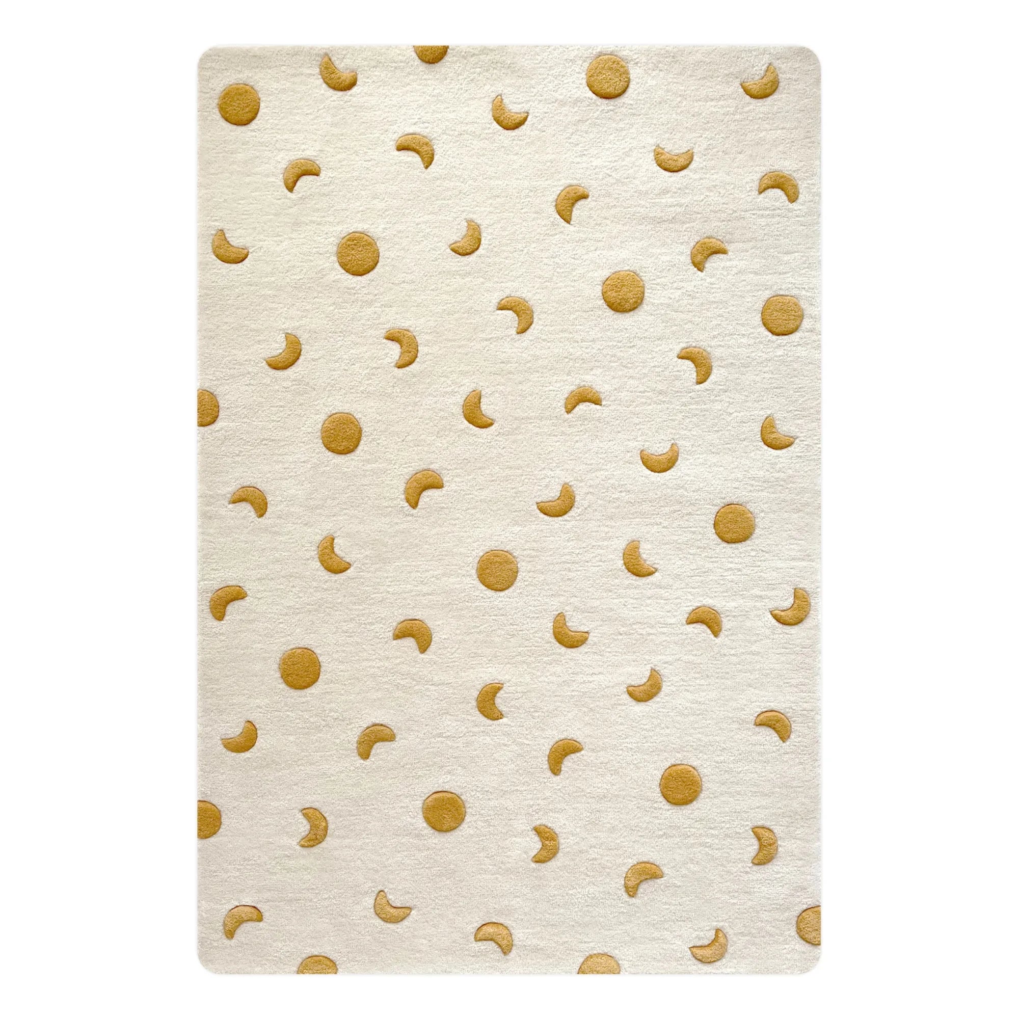 Maison Deux - Alfombra de lana Moon | Dorado