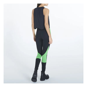Ganni - Top de malla activa con material reciclado | Negro