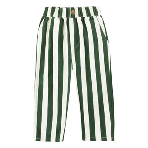 Rylee + Cru - Pantalones Anchos a Rayas | Verde