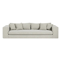 Sofá bouclette Panac Edition - Bellechasse de 4 plazas - 275 cm | Blanco roto