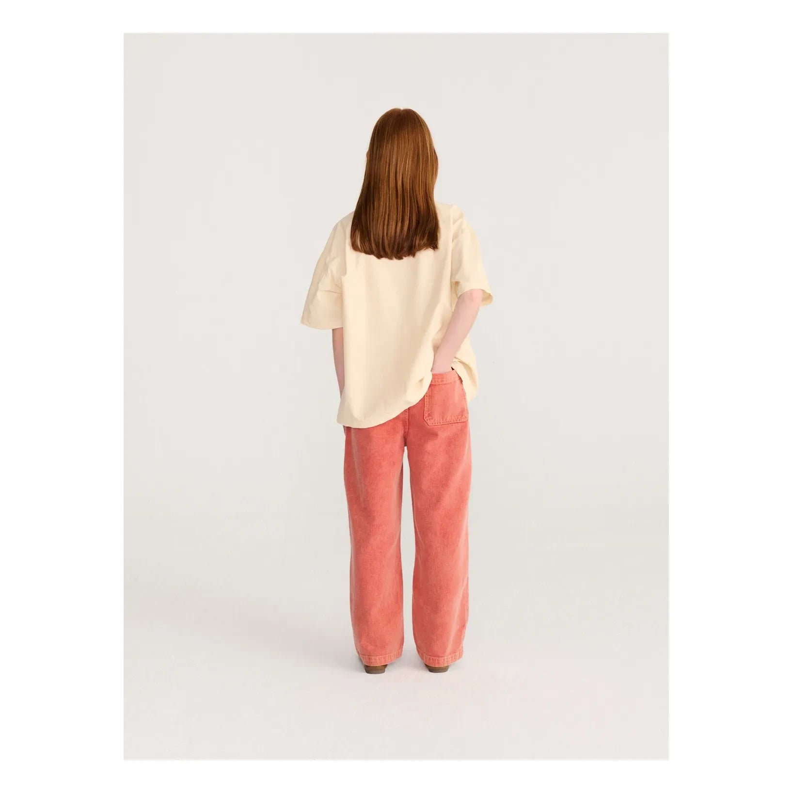 Bobo Choses - Organik Pamuk Twill Panel Pantolon | Kırmızı