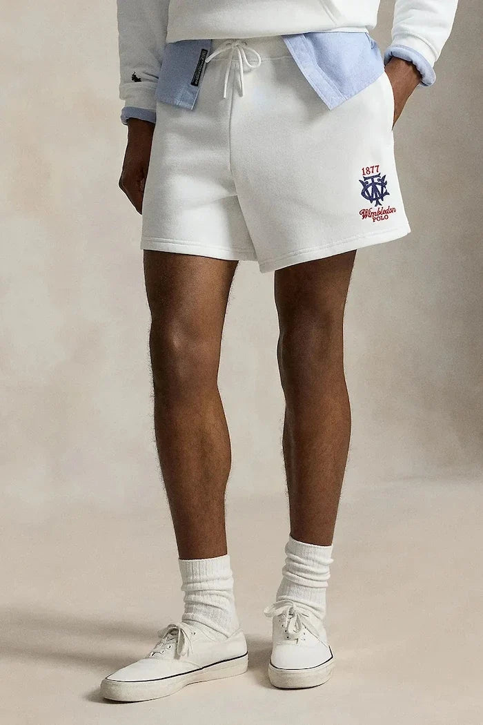 Pantalón corto de chándal de algodón para hombre Polo Ralph Lauren Wimbledon