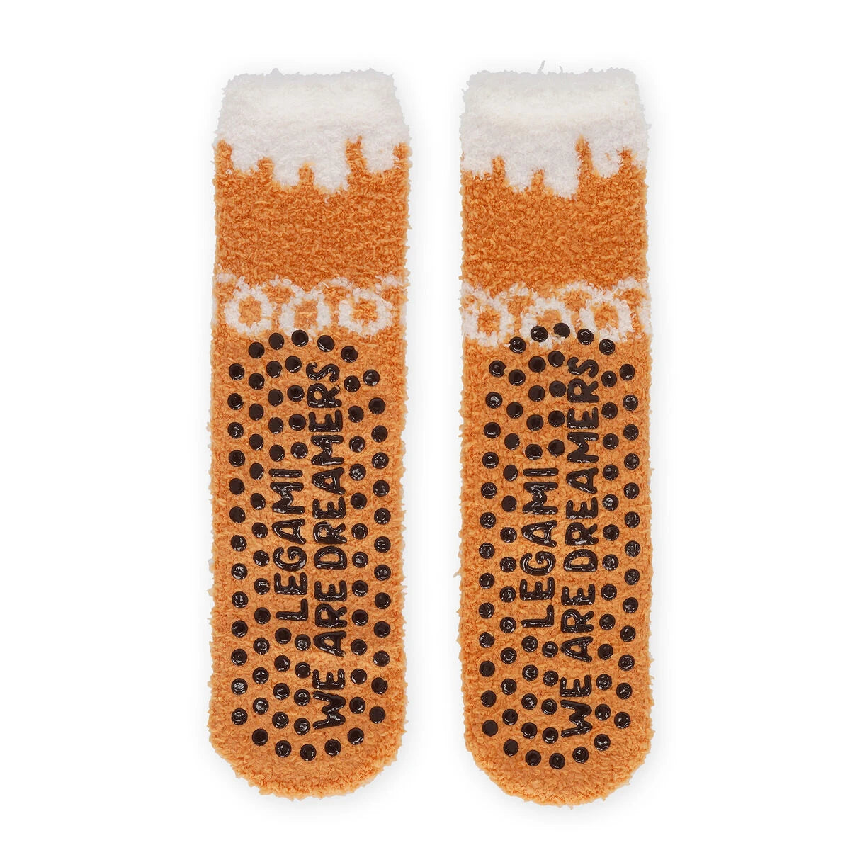 Legami - Calcetines Antideslizantes de Jengibre para Adultos - ¡Una Compatibilidad Perfecta!