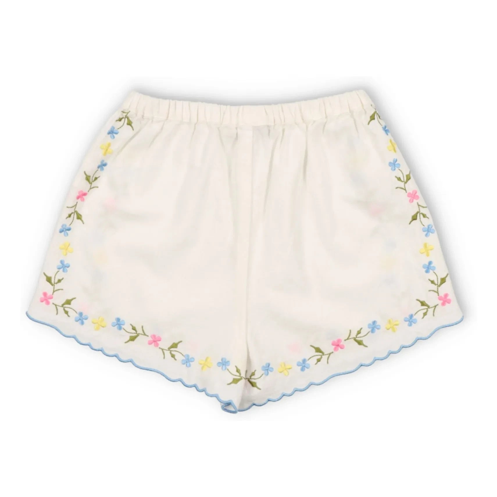 the new society - Hermione Shorts con flores | Blanco