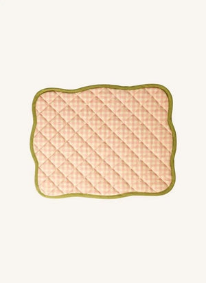 Rice - Conjunto de Servilletas Americanas Vichy | Durazno